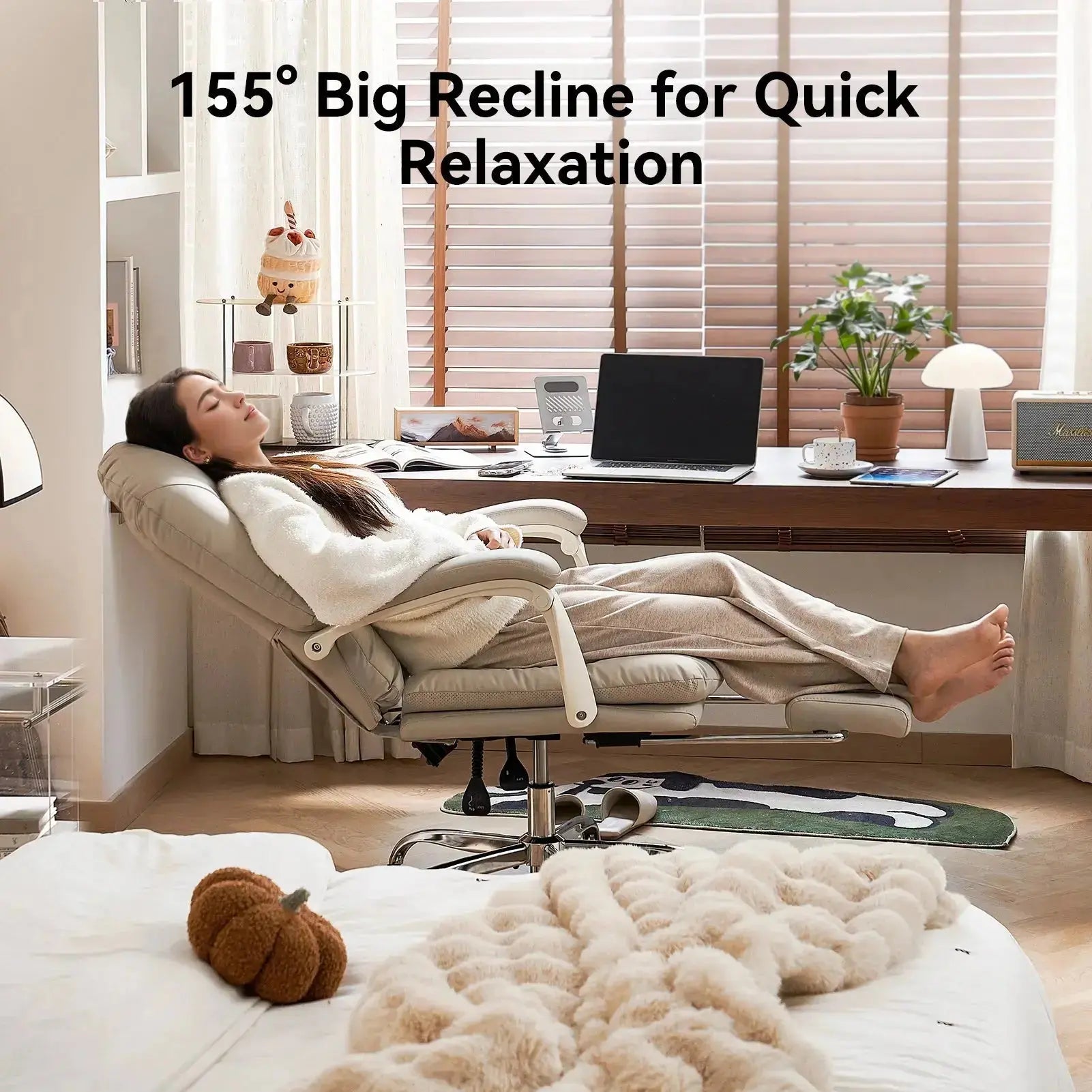 EMIAH C586 Ergonomic Ultra-Comfortable Office Chair with Foot Rest - EMIAH Store