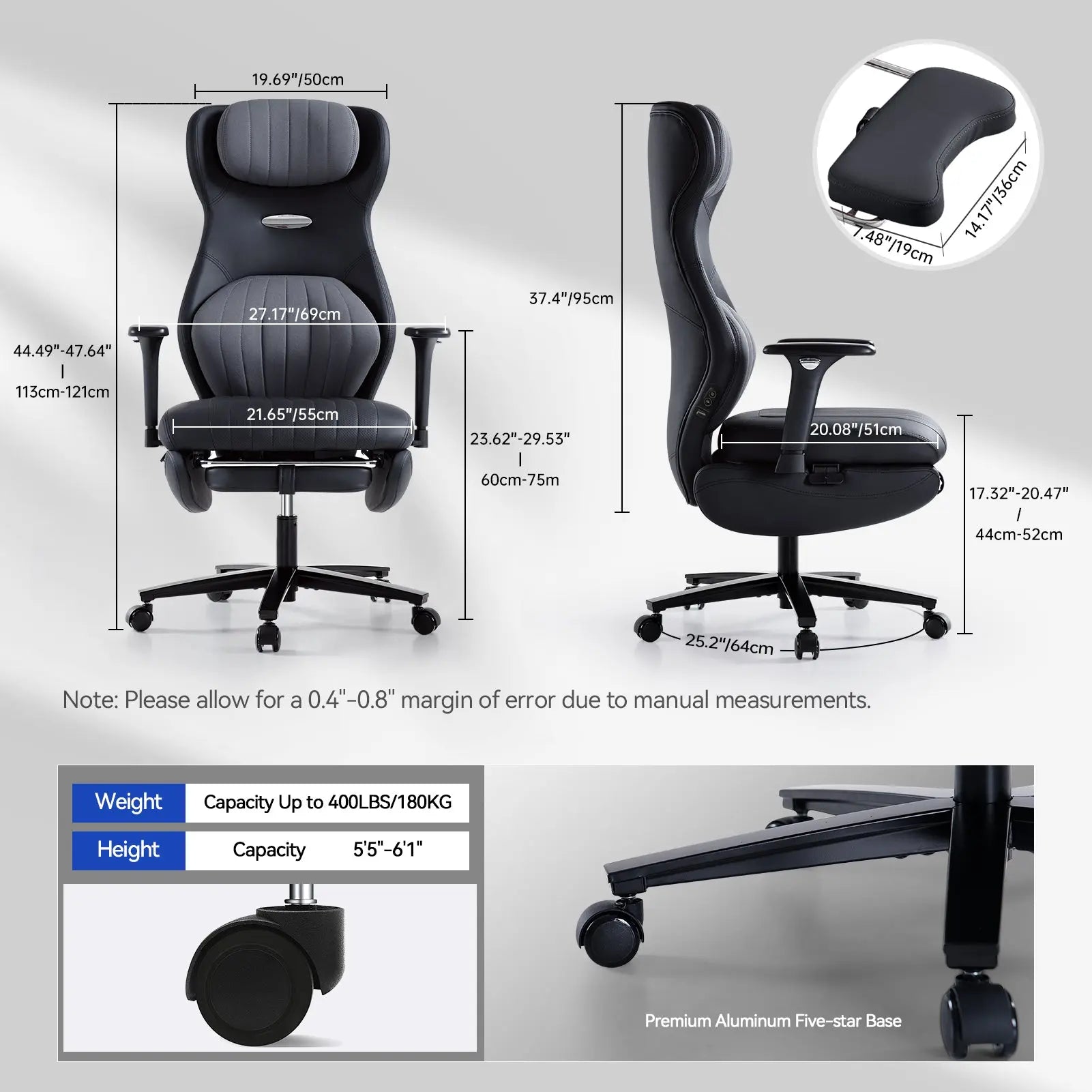 EMIAH GT100 Ergonomic Gaming Chair with Lumbar Support - EMIAH Store