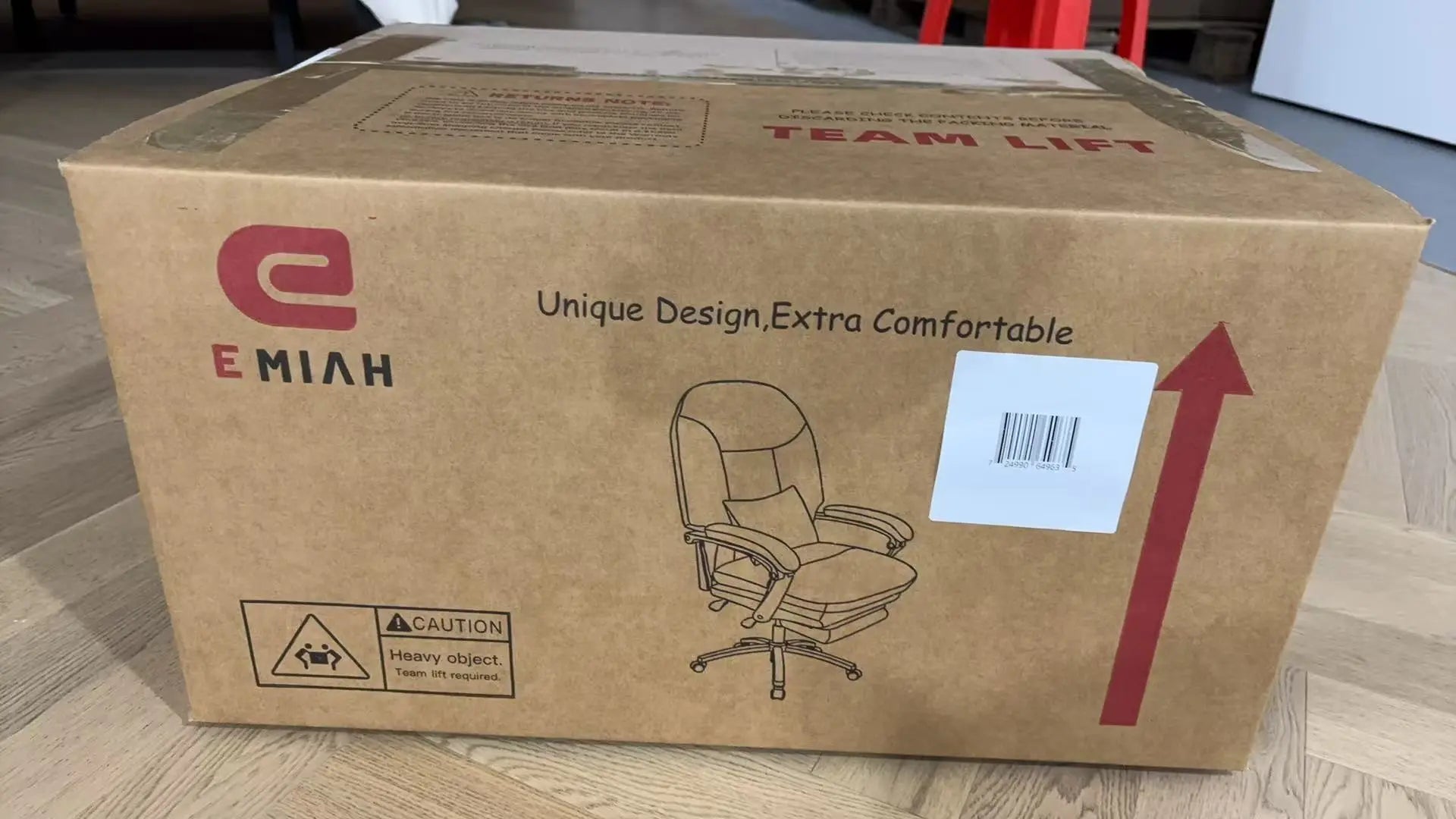 EMIAH C586 Ergonomic Ultra-Comfortable Office Chair with Foot Rest EMIAH