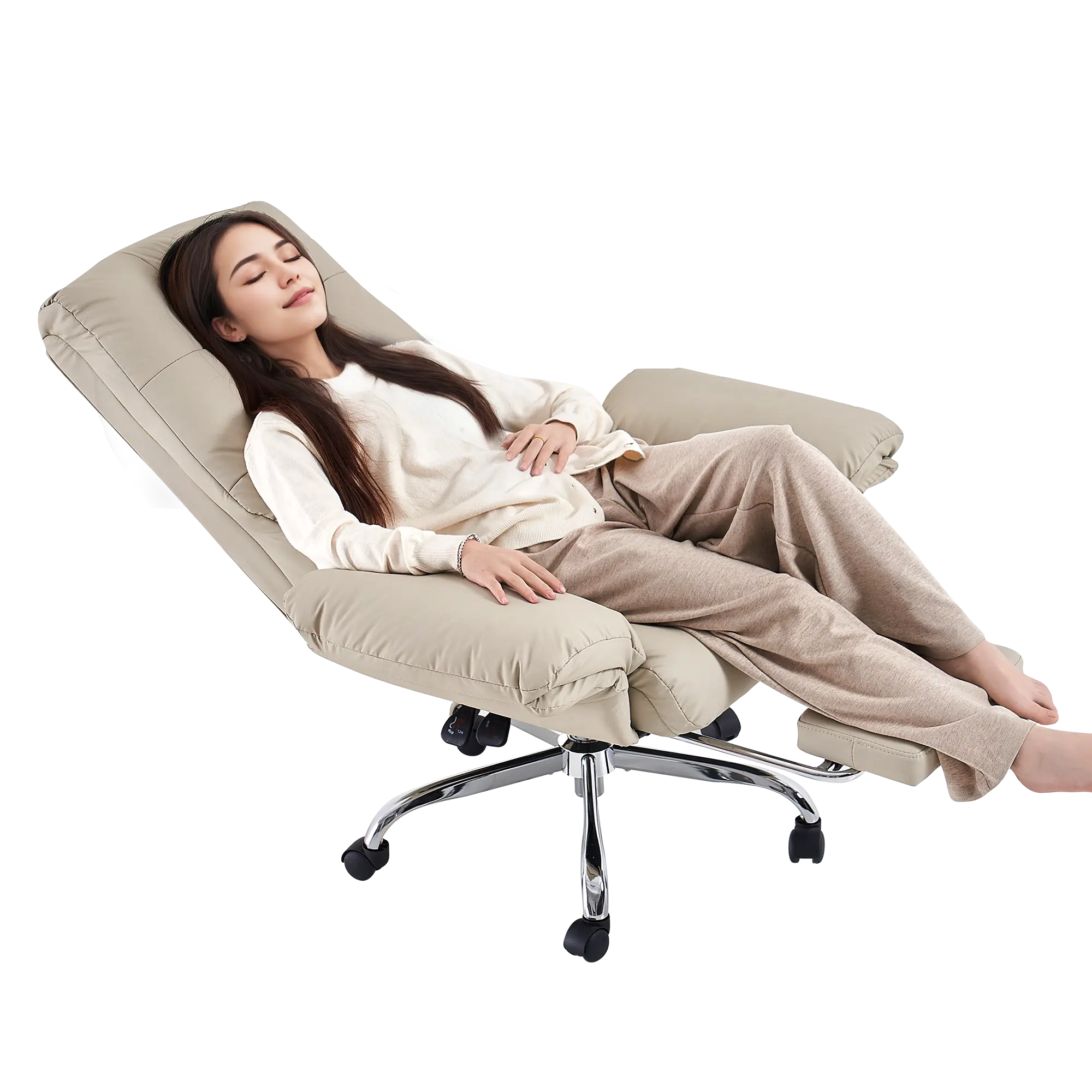 EMIAH C590 Comfy Ergonomic Office Chair with Footrest and Flip-up Arms EMIAH