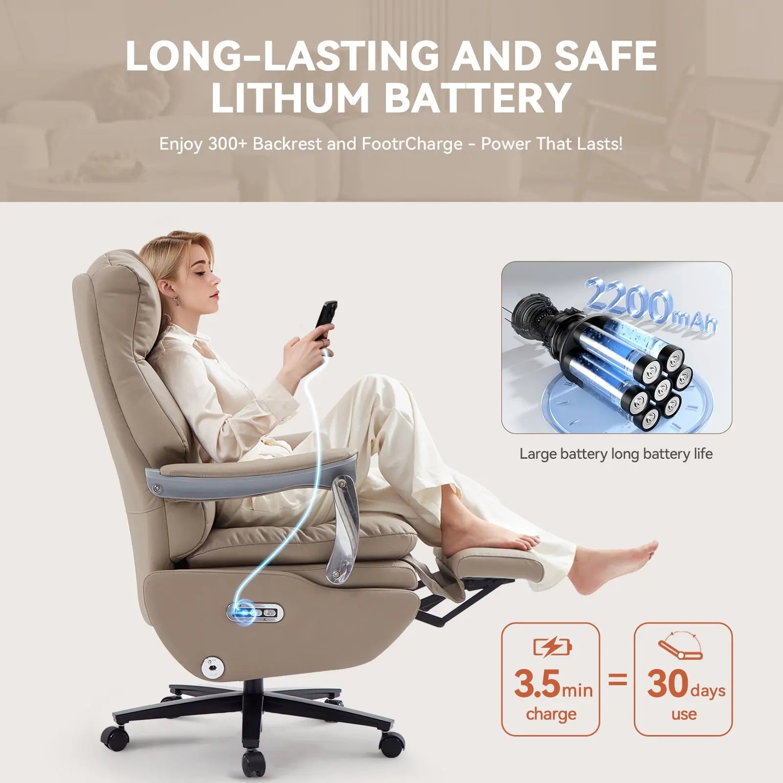 EMIAH MT031 Electric Smart Ergonomic Executive Office Chair EMIAH