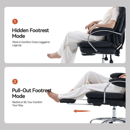 EMIAH C570 Comfortable Office Chair with Footrest - EMIAH Store 