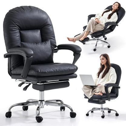EMIAH C586 Ergonomic Ultra-Comfortable Office Chair with Foot Rest EMIAH