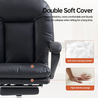 EMIAH C586 Ergonomic Ultra-Comfortable Office Chair with Foot Rest - EMIAH Store 