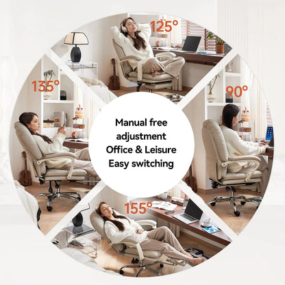 EMIAH C586 Ergonomic Ultra-Comfortable Office Chair with Foot Rest EMIAH