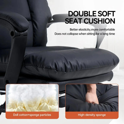 EMIAH C029 Ergonomic Genuine Leather Office Chair with Foot Rest - EMIAH Store 