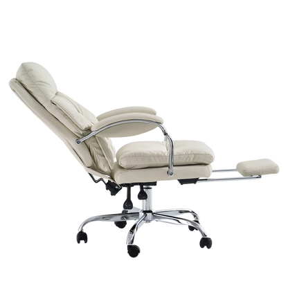 EMIAH C570 Comfortable Office Chair with Footrest Comfortable Desk Chair With Crossed Legs and Armrests EMIAH