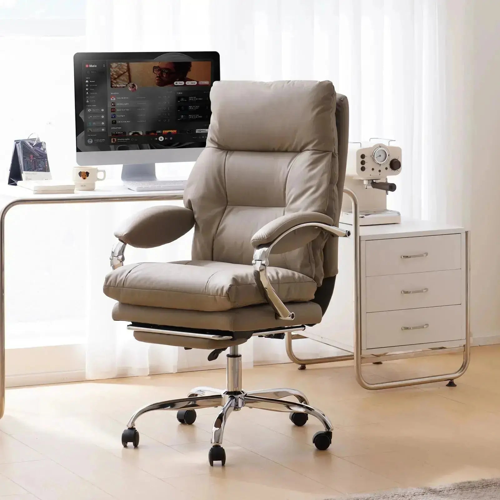 EMIAH C570 Comfortable Office Chair with Footrest - EMIAH Store 
