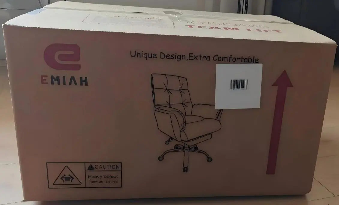 EMIAH C590 Comfy Ergonomic Office Chair with Footrest and Flip-up Arms - EMIAH Store