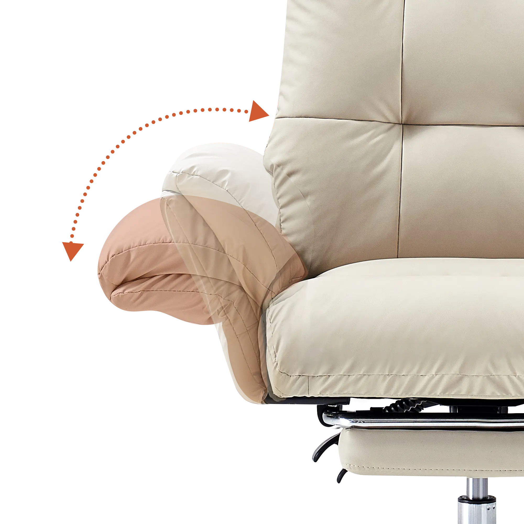 EMIAH C590 Comfy Ergonomic Office Chair with Footrest and Flip-up Arms EMIAH