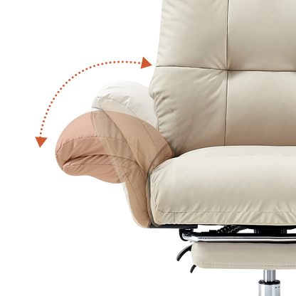 EMIAH C590 Comfy Ergonomic Office Chair with Footrest and Flip-up Arms EMIAH