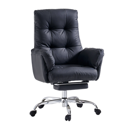 EMIAH C590 Comfy Ergonomic Office Chair with Footrest and Flip-up Arms EMIAH