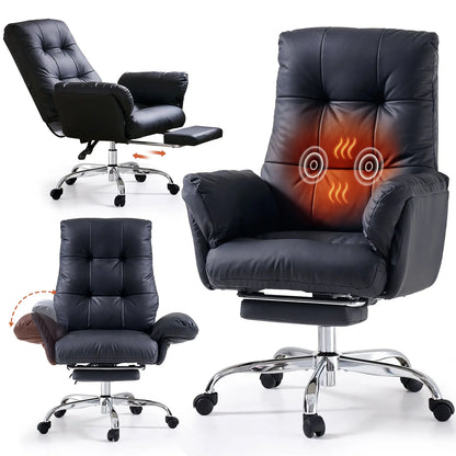 EMIAH C590 Comfy Ergonomic Office Chair with Footrest and Flip-up Arms - EMIAH Store 