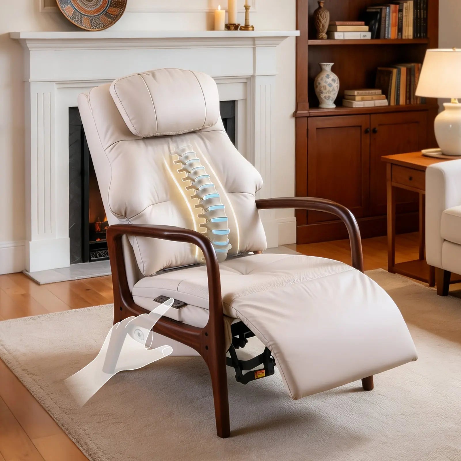 Motorized precision lumbar support